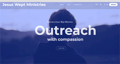 Desktop Screenshot of jesusweptministries.com